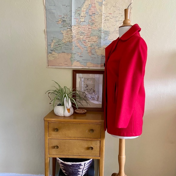 American Rag Vintage Red Peacoat - Picture 5 of 9